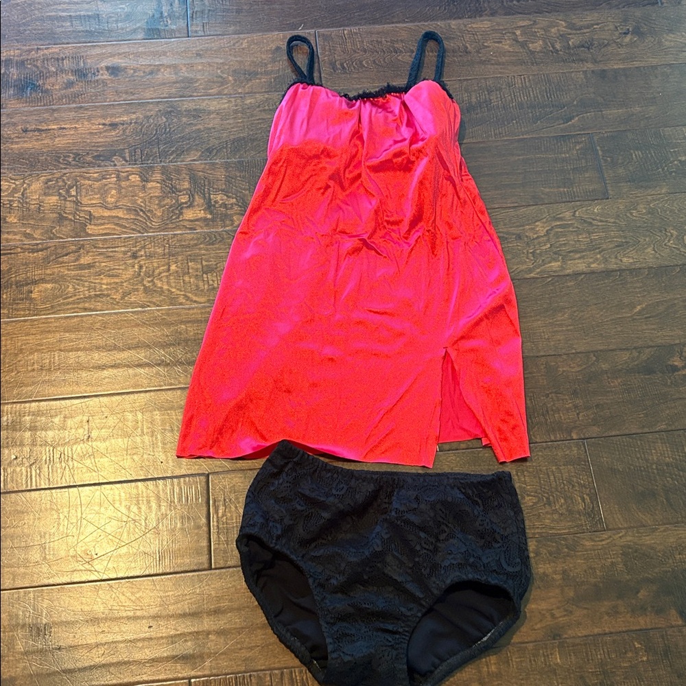 Red and Black dance costume